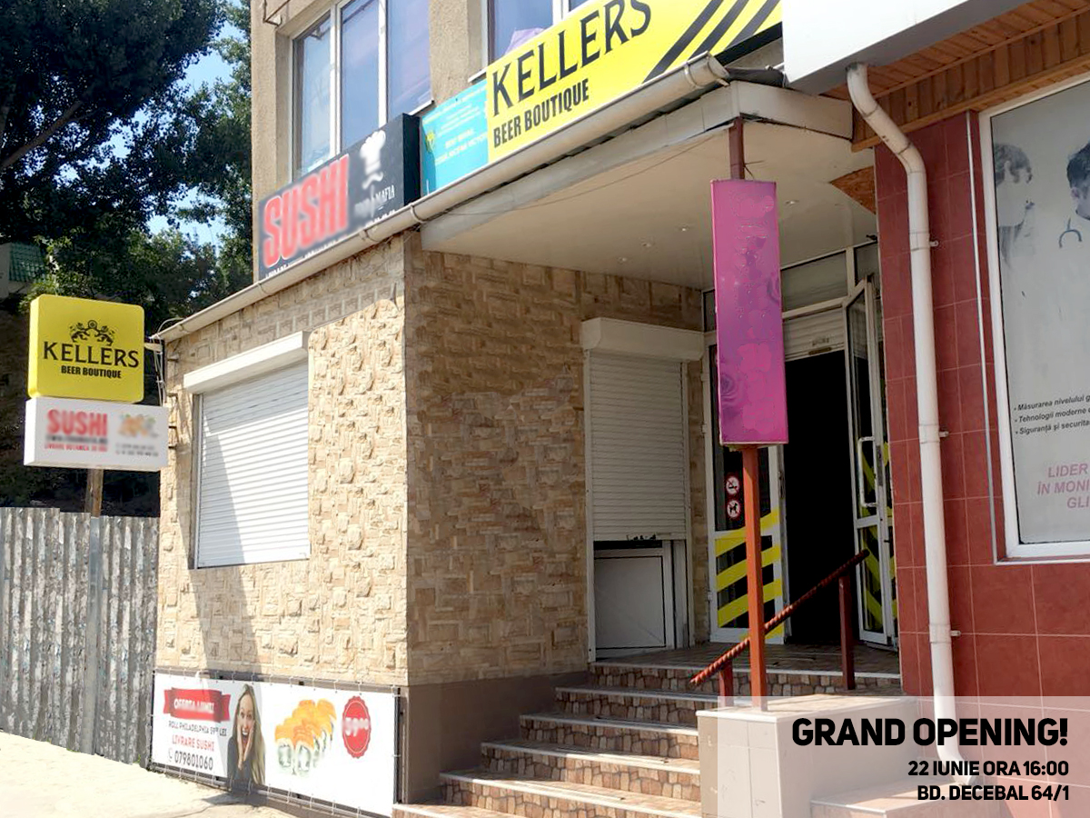 Al șaselea magazin Kellers Beer Boutique pe Decebal 64/1